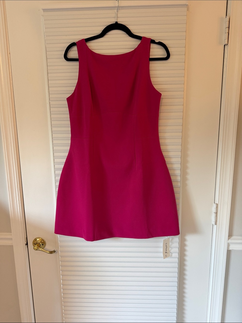 Sleeveless Fuchsia Shift Dress - Women